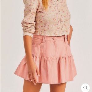 Loveshackfancy Dock Skirt in Tuscany Pink size 0